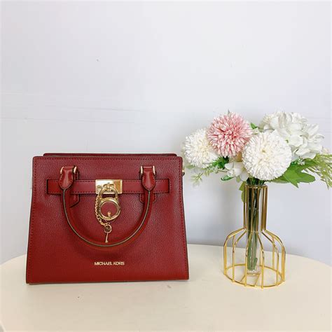 michael kors 35t1ghms1l|Hamilton Small Leather Satchel .